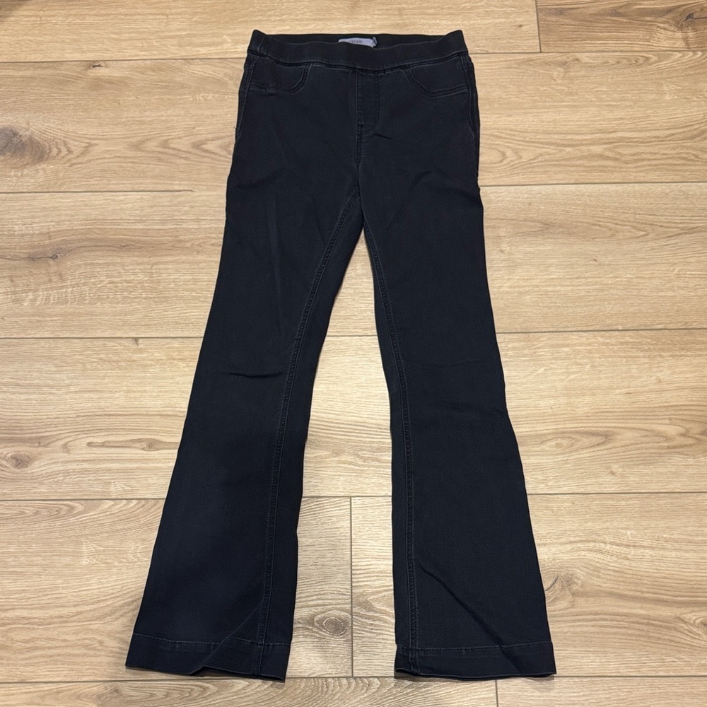 Cello Women's acid wash Black Boot Cut Jeans